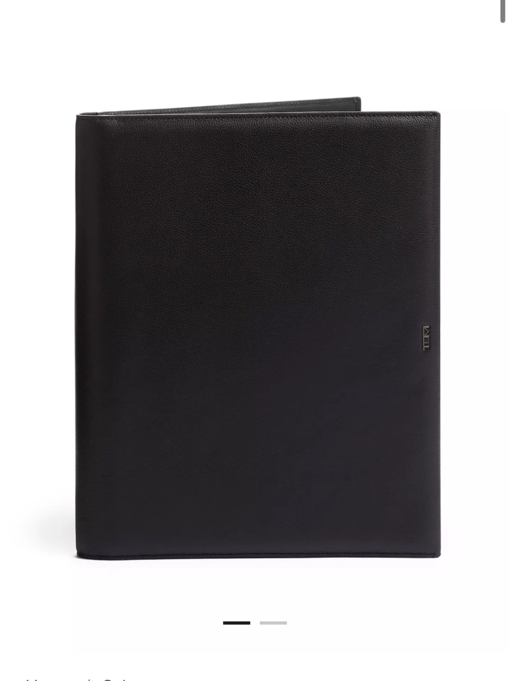 Tumi Black Leather Nassau Letter Pad